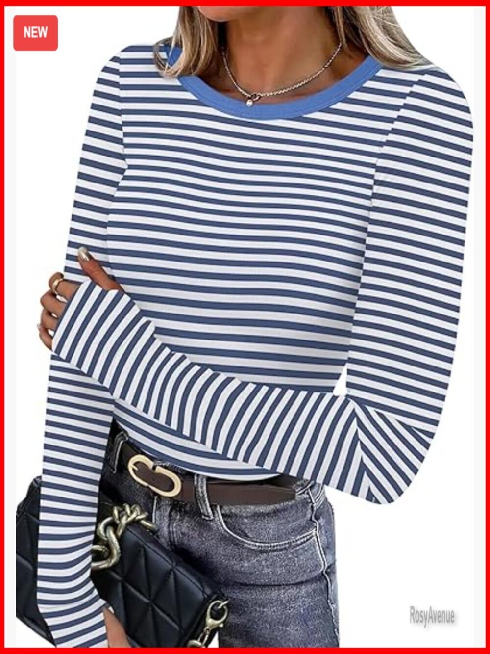 Long Sleeve Thermal T-Shirt Fleece Lined Slim Fit Thumb Holes Crewneck